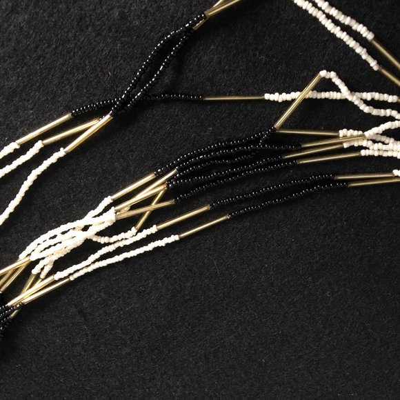 Very long multi strands beaded necklace 45" - Picture 5 of 5